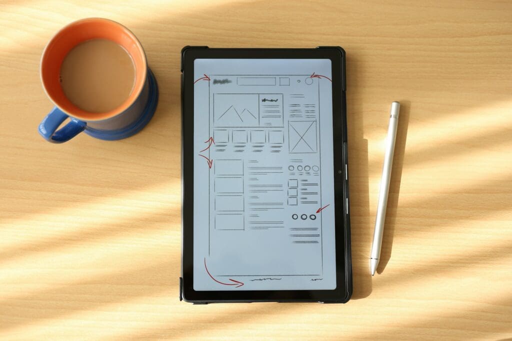website audit featured image of tablet
