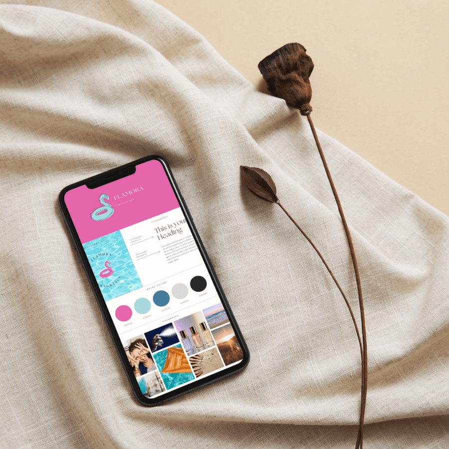 Brand strategy mockup
