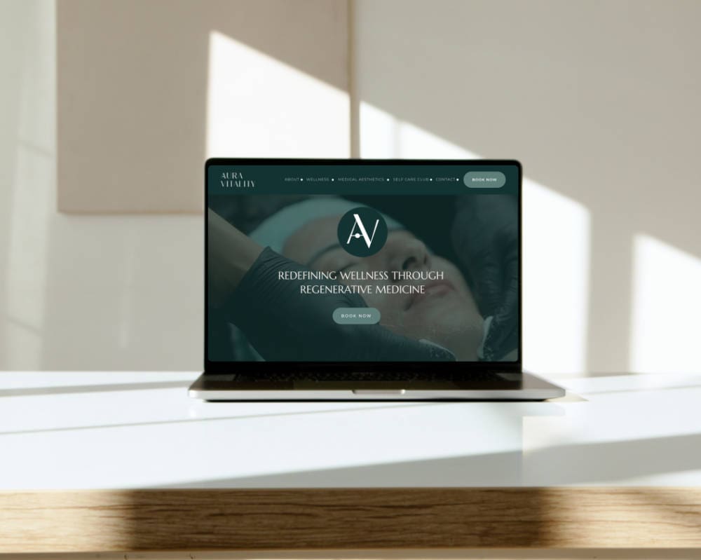 Aura vitality website case study detail images 1