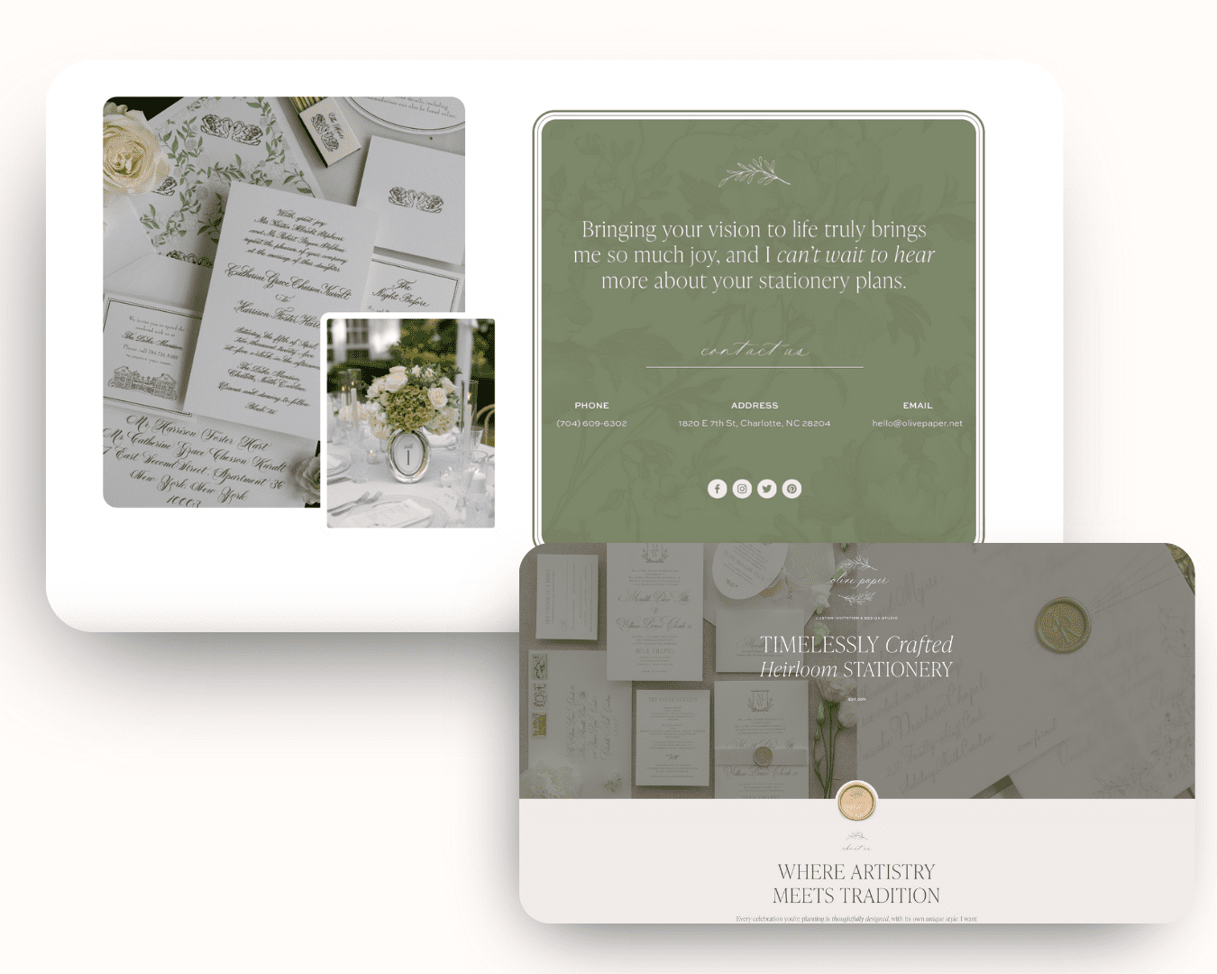 Olive Paper Case Study Detail Images